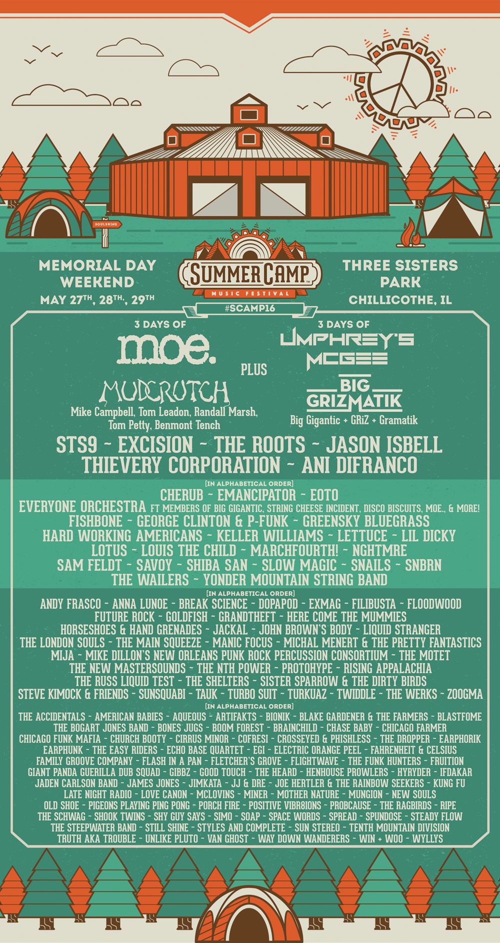 Summer Camp Music Festival Full Lineup